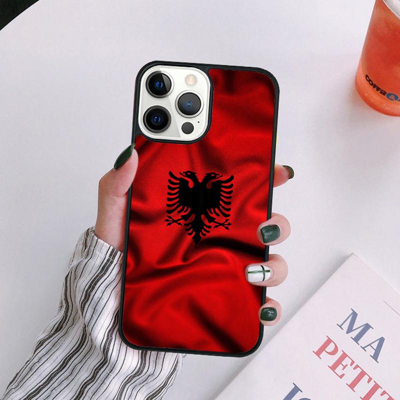 Albanian Flag Eagle Phone Case For iPhone 17 Air Plus Max Cover Shell for iPhone 17 Air 16 15 14 13 12 Pro Max