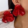 ZA элегантные дизайнерские серьги с цветами, темпераментные, простые, с индивидуальностью, модные, преувеличенные, серьги