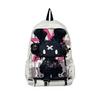 Graffiti Print Schoolbag Women's Lightweight Cute Backpack Junior High School Student Backpack