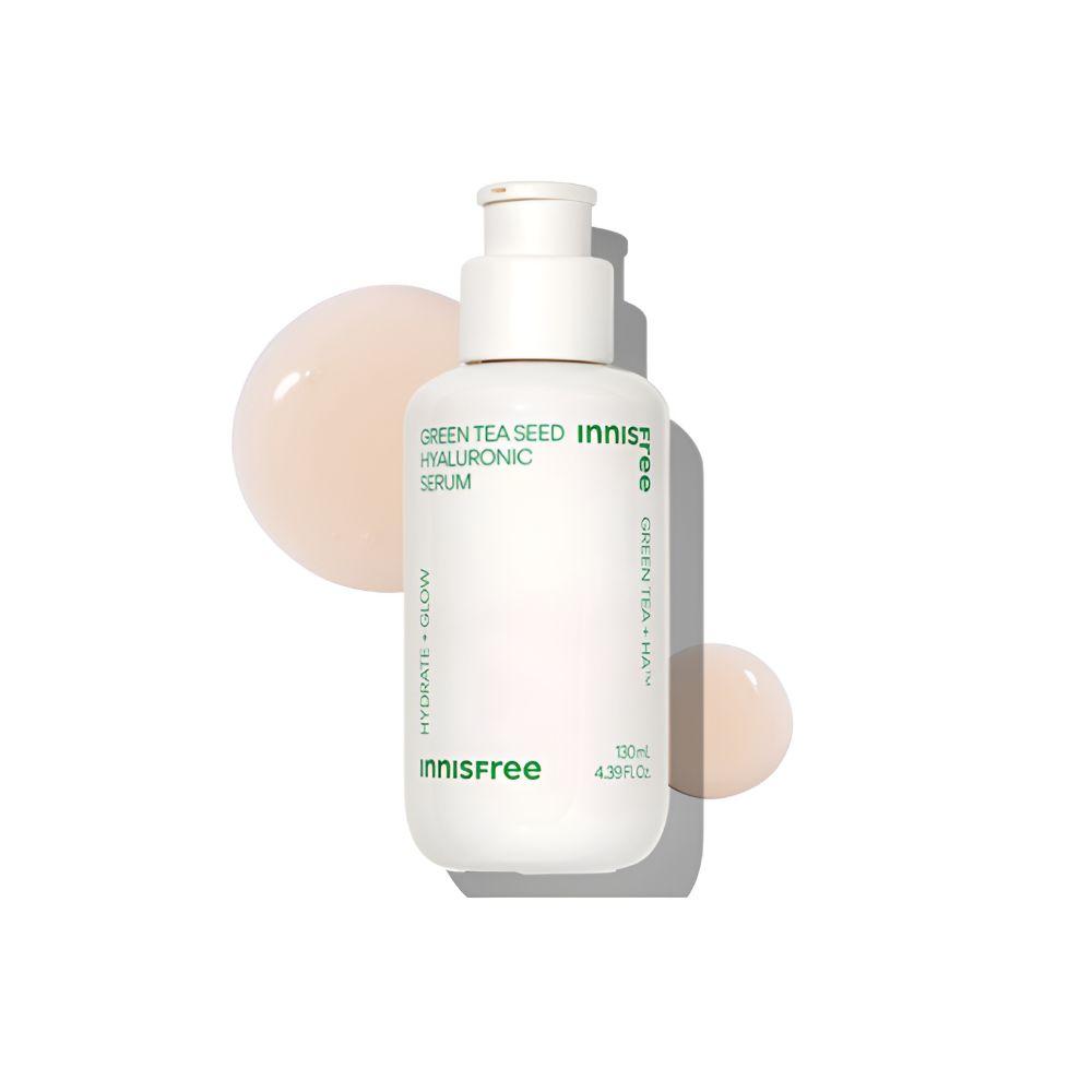 Innisfree Сыворотка с гиалуроновой кислотой и экстрактом семян зеленого чая. Глубокое увлажнение и уход за барьерной функцией кожи. 130 мл