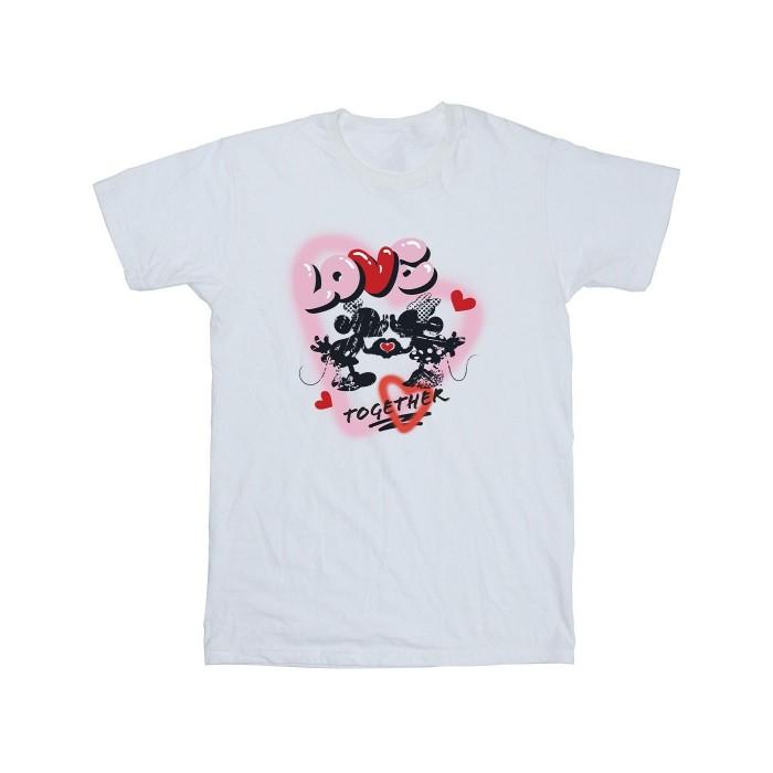 Disney Mens Love Together Mickey & Minnie Mouse T-Shirt