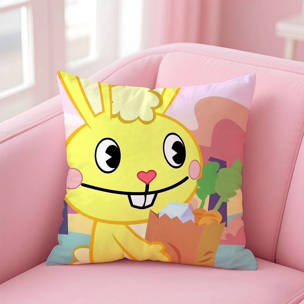 N-Ореховый H-Счастливое Дерево Друзья Наволочка Комфорт Диван-Кровать Шёлковая элегантная Невидимая молния Индивидуальная Декоративная наволочка