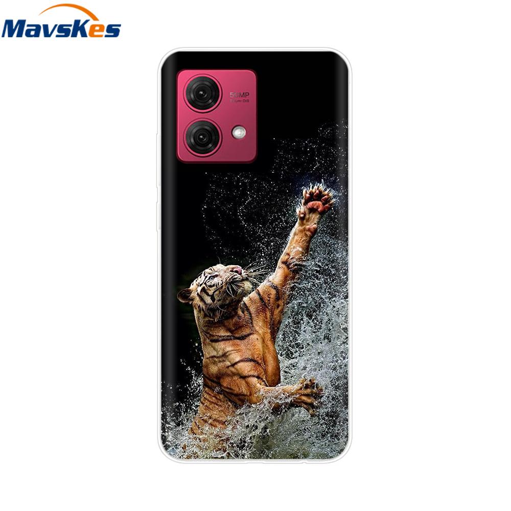 Для Motorola Moto G84 Чехол Роскошный ТПУ Мягкий Прозрачный Силиконовый Задняя Крышка Телефона для Moto G84 G54 5G Защитные Ударопрочные Чехлы Funda