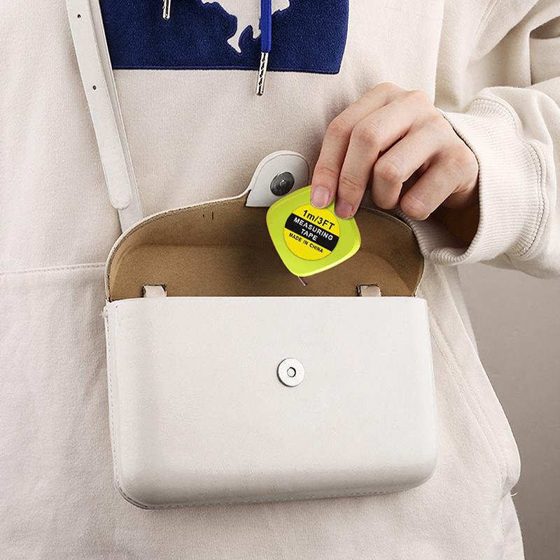 Мини Портативная Рулетка-Брелок – 1м Выдвижная Стальная Линейка для Дома и Путешествий