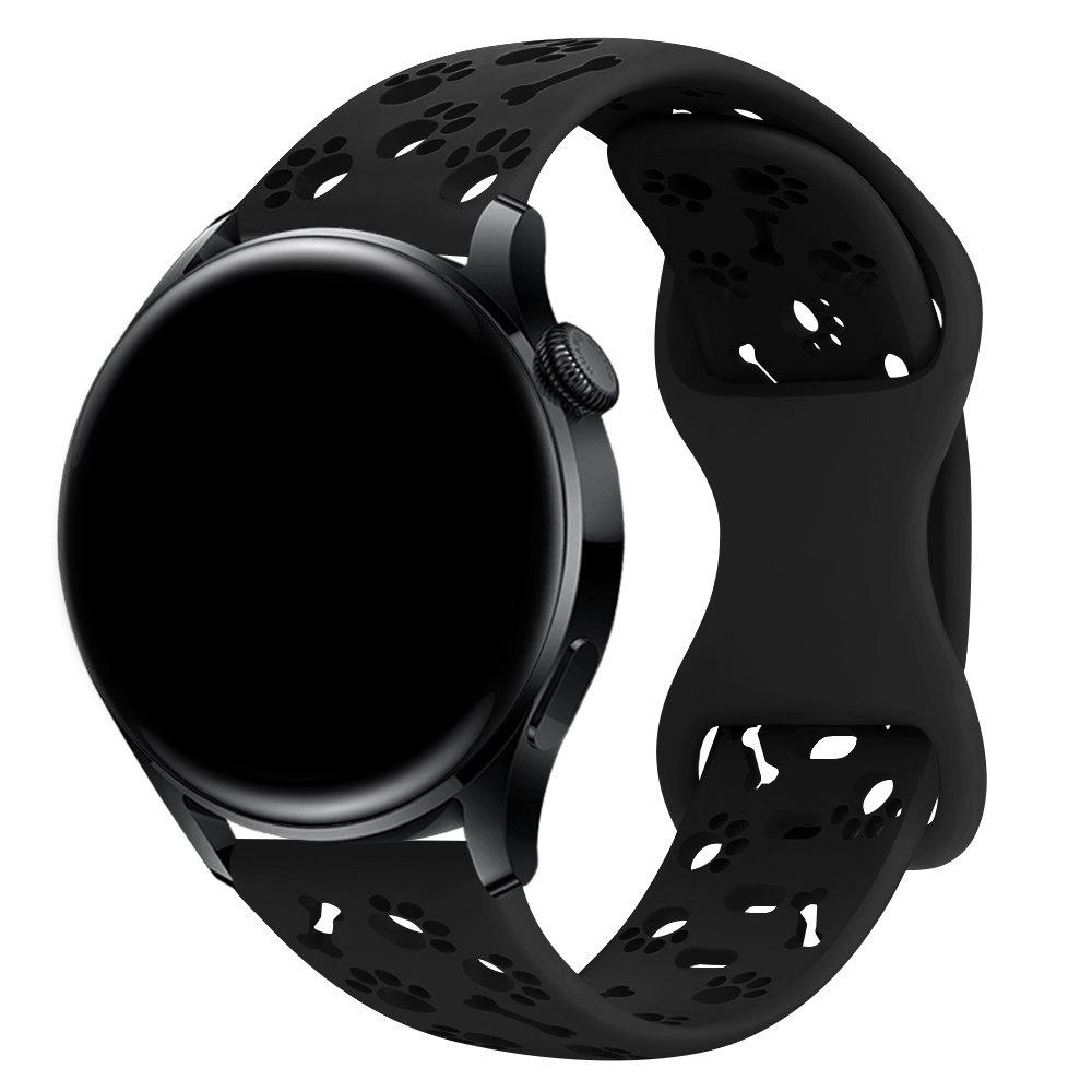 2 шт. Ремешки для Samsung Galaxy watch 4/5/6/7 Гравировка Лапа Собаки Браслет Correa Ремешок Пояс для HUAWEI watch GT 4/5/6/Pro