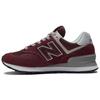 New Balance 574 Core Pack - бордовые женские кроссовки красно-белые WL574EVM
