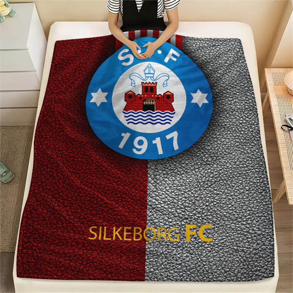 Silkeborg Sports Association Print Flannel Blanket, High quality Comfortable for All Seasons, Home Decor, Warmth and Comfort