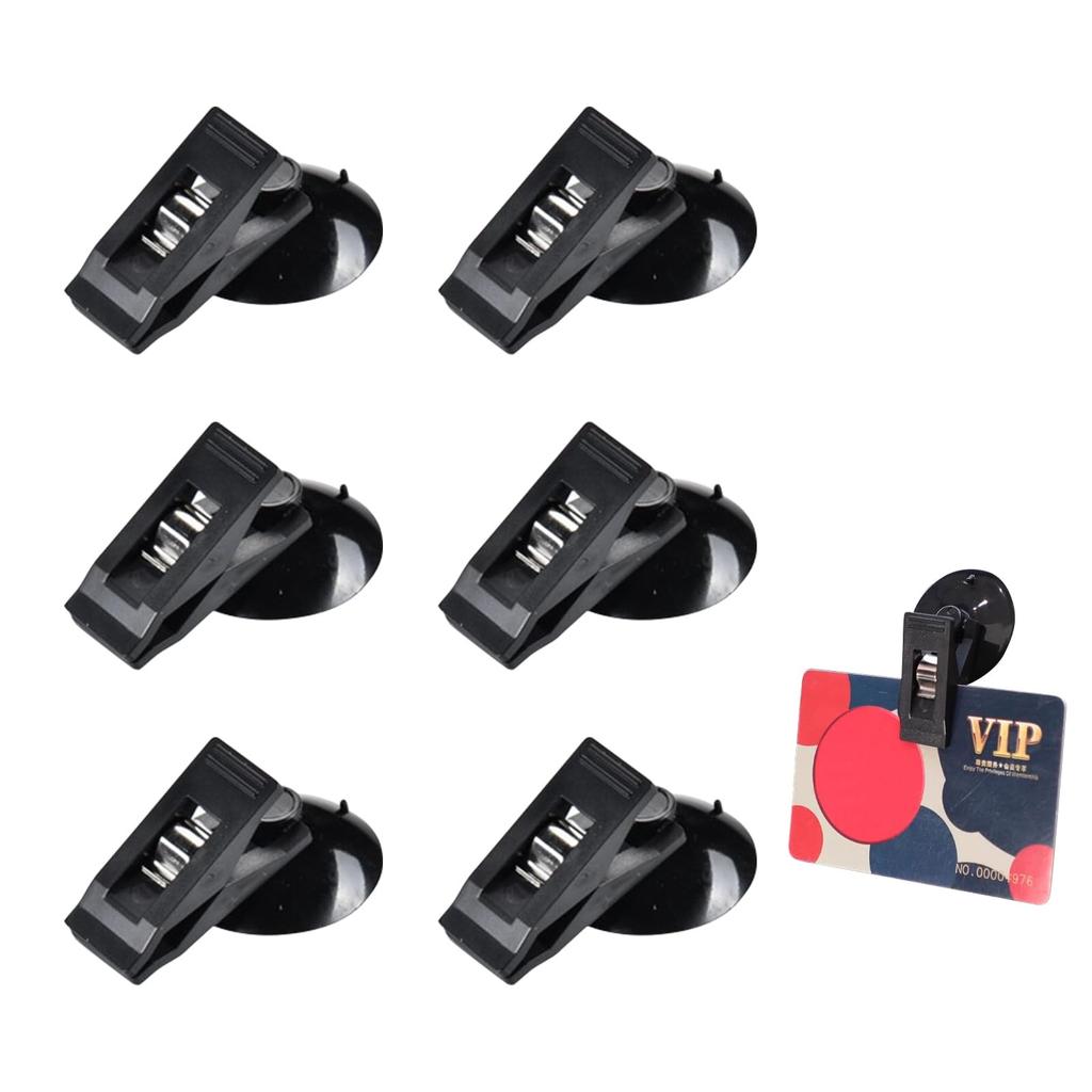 Прищепки на присосках Coollooda (6 упаковок) Зажимы для автомобильных окон Зажимы для штор от солнца Полотенце