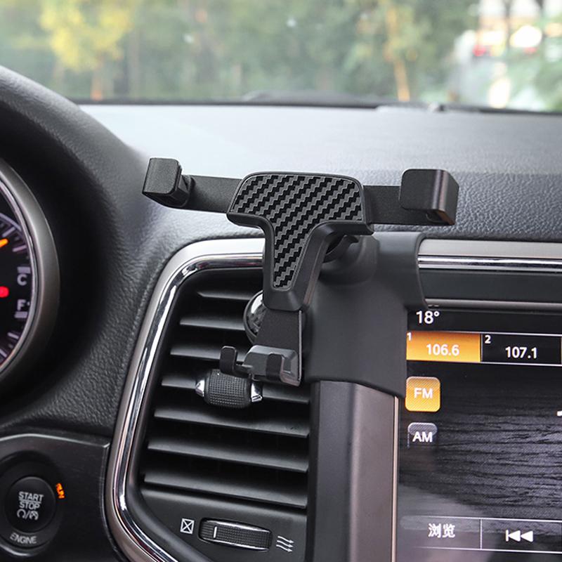 LHD! For Jeep Grand Cherokee 2014 2015 2016 2017 2018 Car Dashboard Mount Cell Phone Adjustable Smartphone Holder LHD!