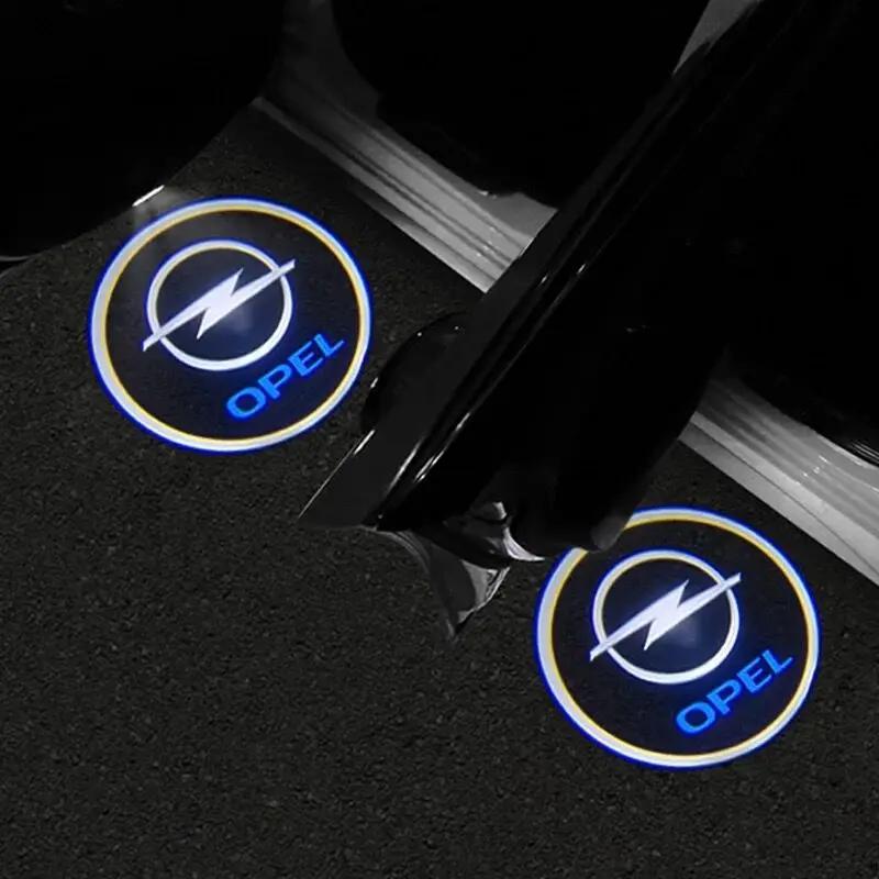 2 шт. Проектор на дверь автомобиля Приветствие Теневой свет Аксессуары для Opel Adam Ampera Corsa Insignia Karl Rocks-e Astra Новая энергия