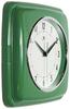 Infinity Instruments Square Silent Retro 9 дюймов Mid Century Modern Kitchen Diner Retro настенные часы Quartz Sweep Movement дюйм (зеленый), 9.25
