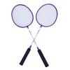2PCS Badminton Rackets for Adults Teens Iron Alloy Anti Slip Badminton Rackets Set with Nylon Shuttlecocks Carrying Bag