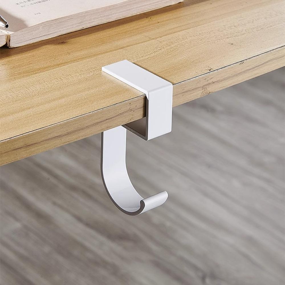 Punch-free Hanging Bag Hook Removable Backpack Storage Rack Easy To Install Desk Hanger Desk Side