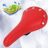 High Quality Road Bike Soft Seat Shockproof Waterproof Saddle Bicycle Accessory(Red)