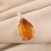 Желтый цитрин драгоценный камень 925 стерлинговое серебро ювелирные изделия модная подвеска 1,60" для женщин PP-67-9
