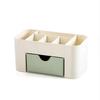 Makeup Organizer Storage Box with Drawer Cotton Swab Stick Storage Case Lipstick Organizer Brush Holder Makeup Acrylic Plastic