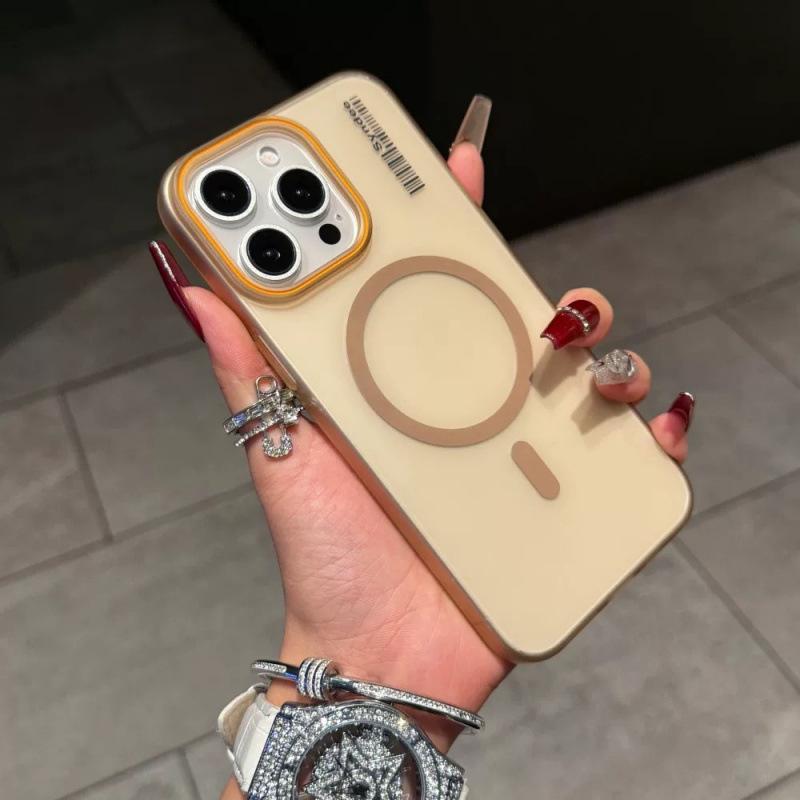 Чехол для мобильного телефона iPhone16Promax из мягкой песочной кожи, матовый полупрозрачный, подходит для Apple 15, магнитная присоска, 14, простой чехол для ПК