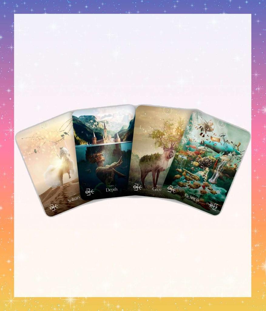 [Японский] Элементальный Оракул THE ELEMENTAL ORACLE Карты Оракула с Японскими Инструкциями, Карты Таро, Гадание [Аутентичный]