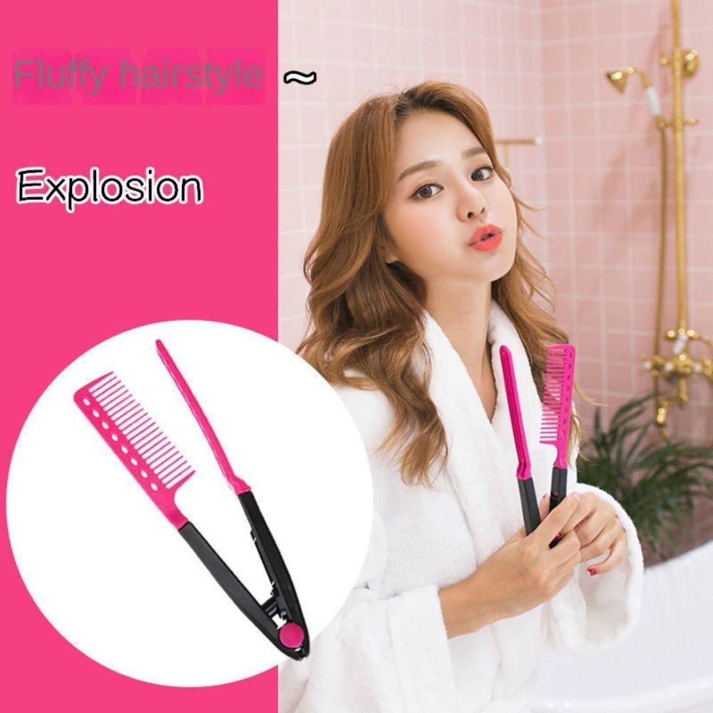 Natural Hairdressing Combs Folding Curling Comb Barber Accessories Fluffy Artifact Hair