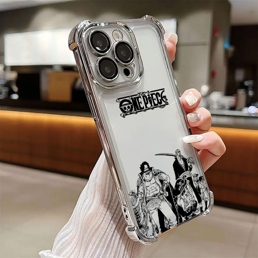 Горячие Десятки Кусочки Манга Чехол Для iPhone 17 Pro 16 15 14 13 12 11 Pro Max Чехол 17 Plus 17E 16E 17Air Защита Камеры Чехол для Телефона