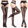 30 Styles Erotic Stockings With Garter Belt For Women Fishnet Pantyhose Plus Size Thigh High Socks Sexy Lingerie