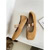 Leather Single Shoes Women's Shoes Flat Retro Mary Jane Shoes