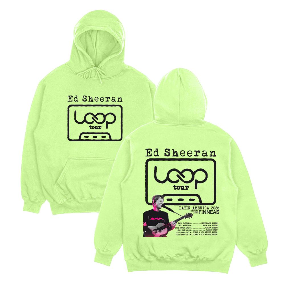 Ed Sheeran Loop Tour LATIN AMERICA 2026 Hoodies Graphic Sweatshirts Men Fashion Women Casual Clothing Fall Streetwear