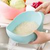 Rice Sieve Plastic Colander Sieve Rice Washing Filter Strainer Basket Kitchen Tools Food Beans Sieve Fruit Bowl Drainer