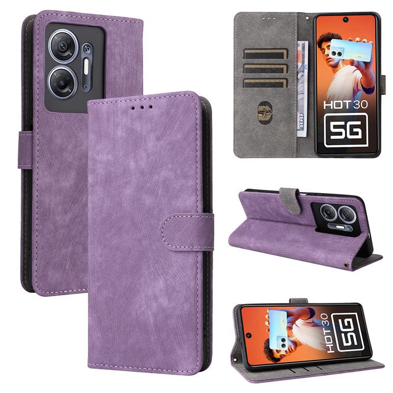 Flip Cover for Infinix Hot 30 (5G) PU Leather Phone Case Full-Body Protection Shockproof with [RFID Blocking]