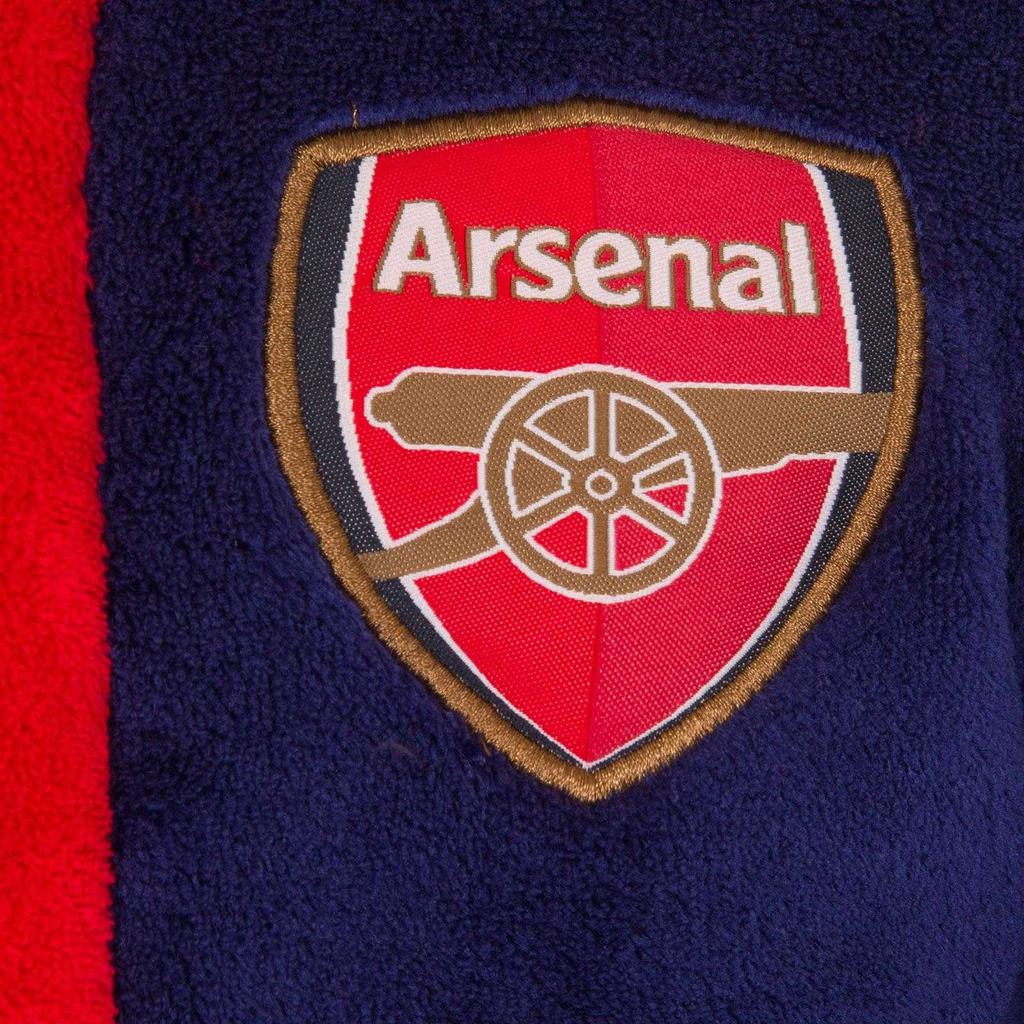 Arsenal FC Boys Crest Fleece Dressing Gown