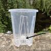 Thickened Transparent Green Plant Pot with Side Holes for Phalaenopsis and Alocasia