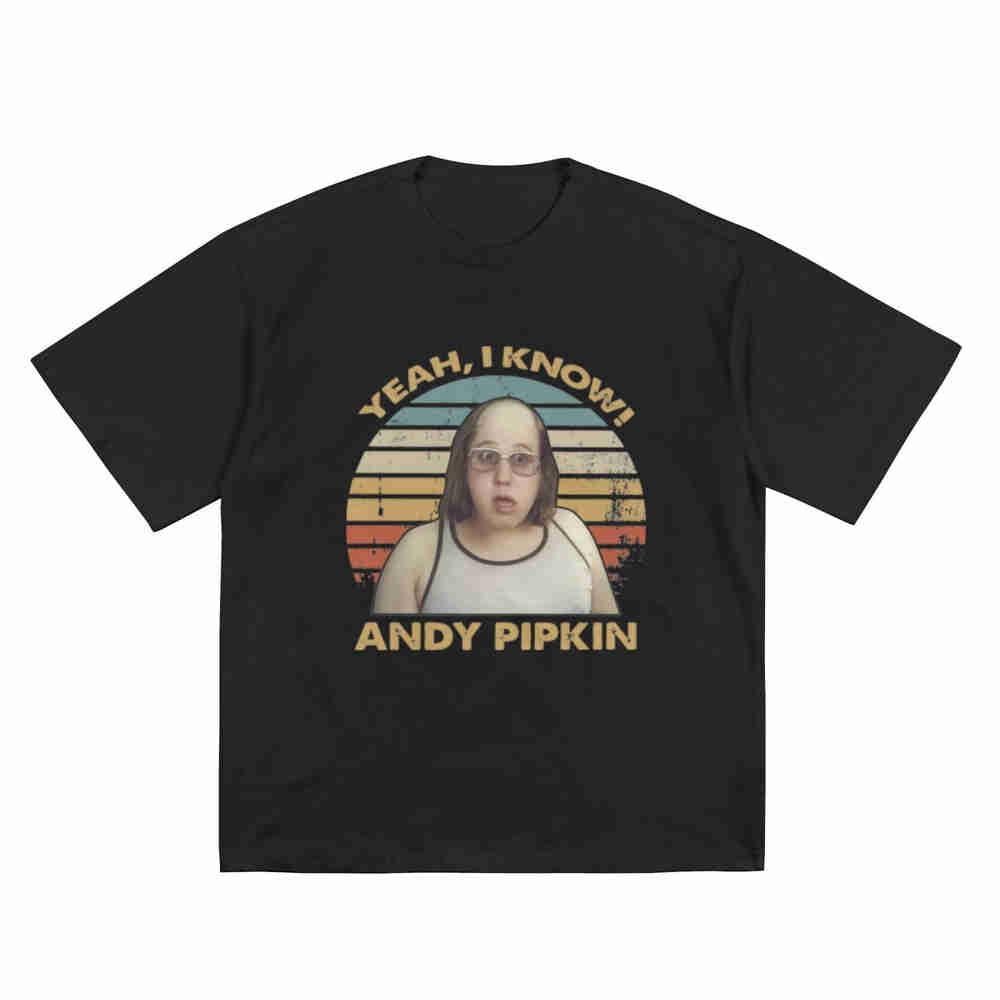 Andy Pipkin Little Britain Short Sleeve Tee 100 Cotton TShirt