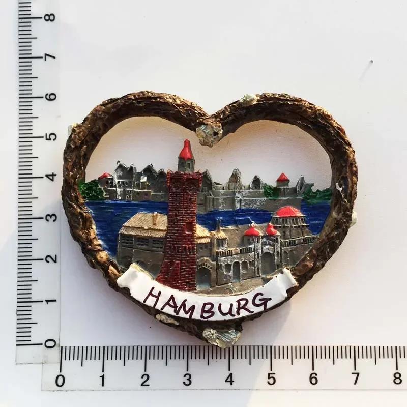 Немецкие магниты на холодильник Берлин Франкфурт Гамбург Фрайбург Мюнхен Нойшванштайн туристические сувениры магнитные наклейки путешествия подарки