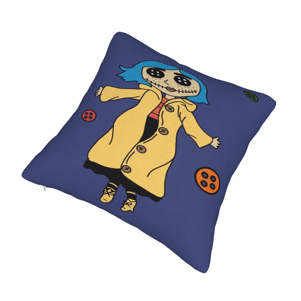 Horror Cartoon C-Coraline Pillowcases Fashion Pillow Case For Living Room Sofa Print Pillow Cover