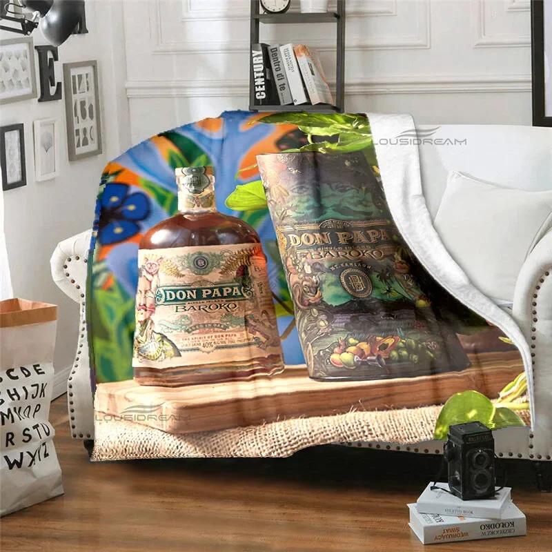 Плед Don Papa Rum Wine Art Patterns Животные Фланелевый Плед Уютное Ленивое Покрытие для Дивана Плед Супер Мягкая Простыня Матрасы