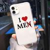 Смешной Чехол Для Телефона Пара Я Люблю Свою Девушку Для iPhone 13 12 14 11 Pro XS Max Mini 16 7 8 14 Plus X XR Прозрачные Мягкие Чехлы