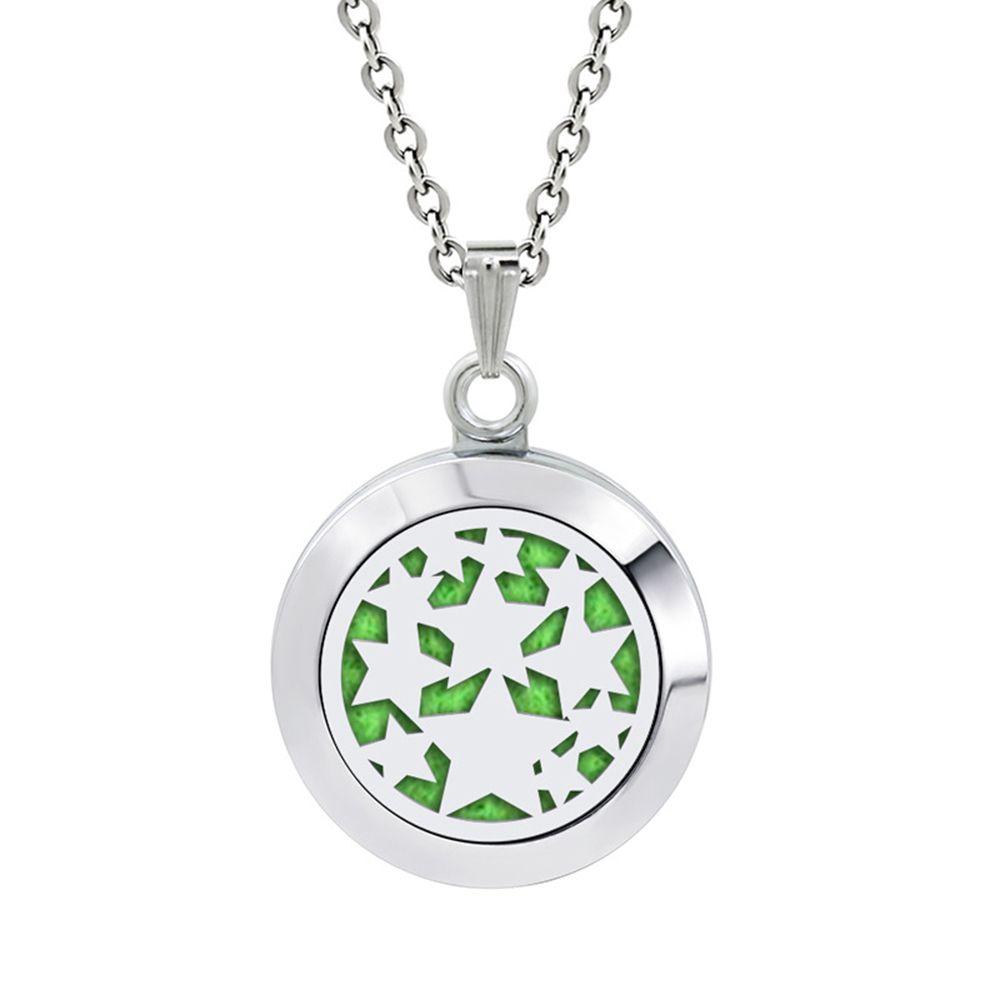 Кулон из нержавеющей стали для ароматерапии, подвески с ароматом, диффузор эфирного масла, ожерелье, ароматный медальон