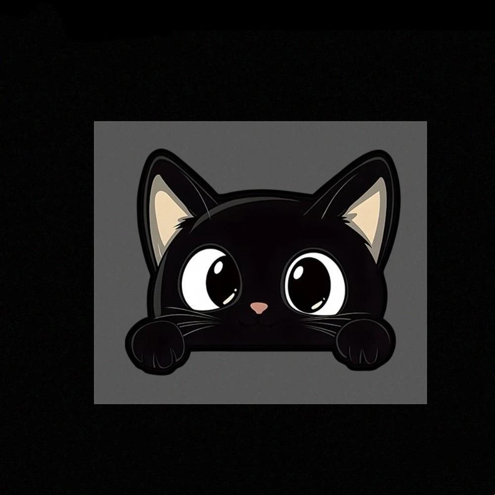Scratch Covering PVC Decals Peek-a-Boo Funny Kitty Decals Car Window Decals Laptop