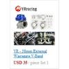 VR - GT II 60MM Adjustable Turbo Wastegate Black- V BAND For 1jzgte / SR20DET / JDM VR5891BK