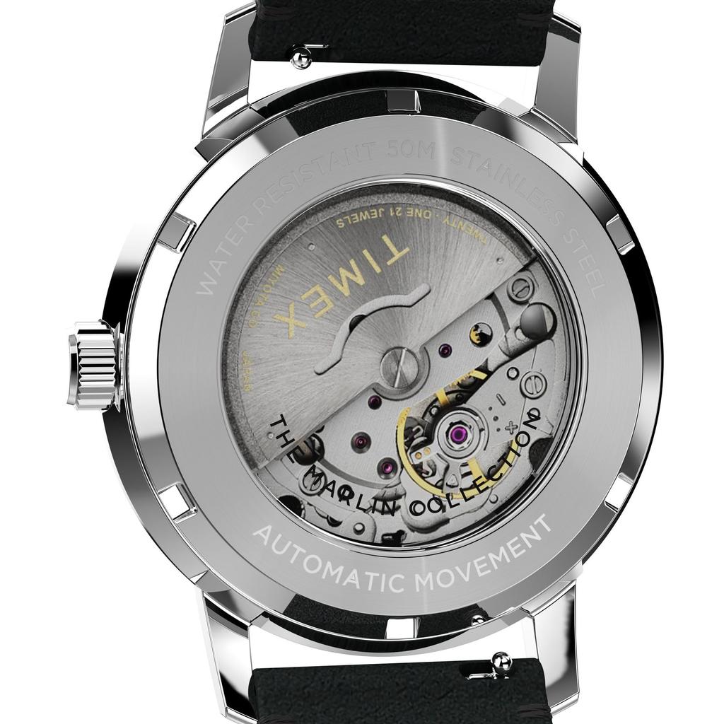 Timex Men's Merlin 40mm Watch, Black/Stainless Steel/Black. , Retro.