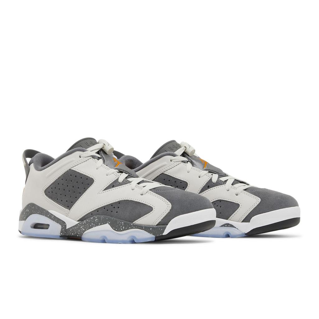 Пари Сен-Жермен Air Jordan 6 Retro Low 'Iron Grey' (унисекс) Светлая кость / Магмовый оранжевый / Железно-серый / Белый Винтажные баскетбольные кроссовки