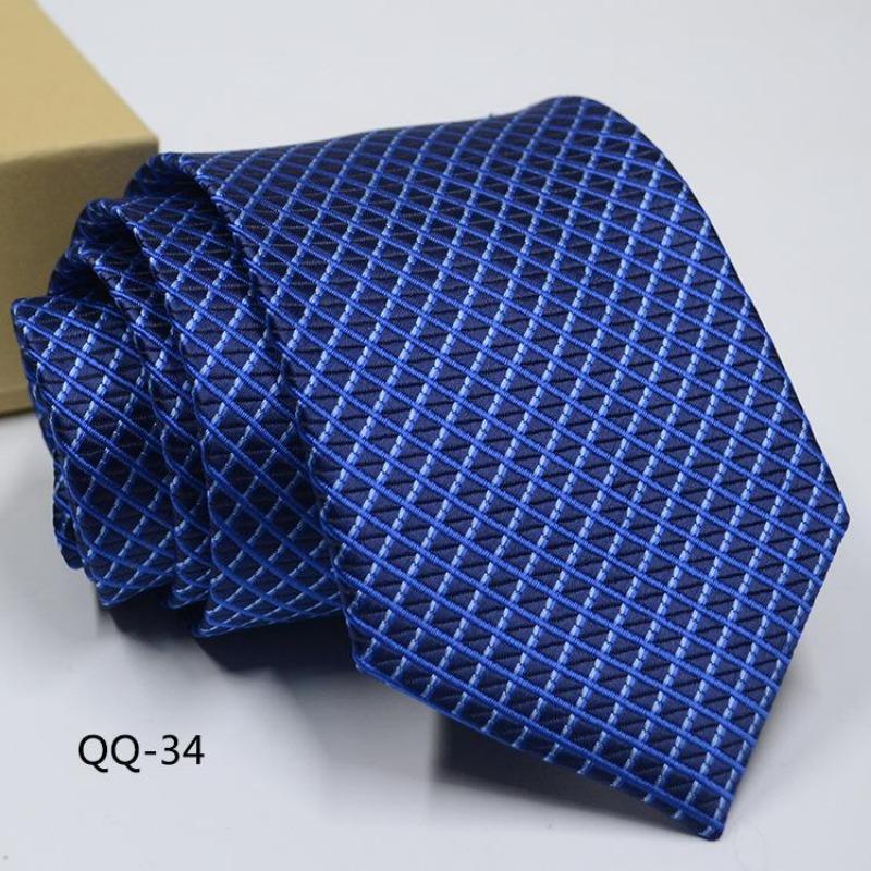 Мужское Платье Деловой Повседневный Профессиональный Жених Свадьба Лучший Муж С Полосатым Жаккардом Изысканный Джентльмен Мужской Премиальный Галстук