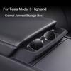 Для Tesla Model 3 Highland Центральный подлокотник Ящик для хранения Многофункциональный автомобильный чехол для хранения очков и телефона Аксессуары