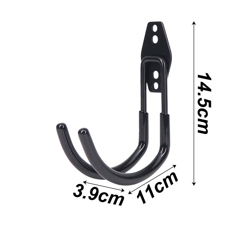 1 шт. Велосипедный гаражный крюк для тяжелого хранения, крепеж, настенное крепление, нескользящий подвесной крюк, высокая грузоподъемность, квадратный металлический крюк, садовый инструмент
