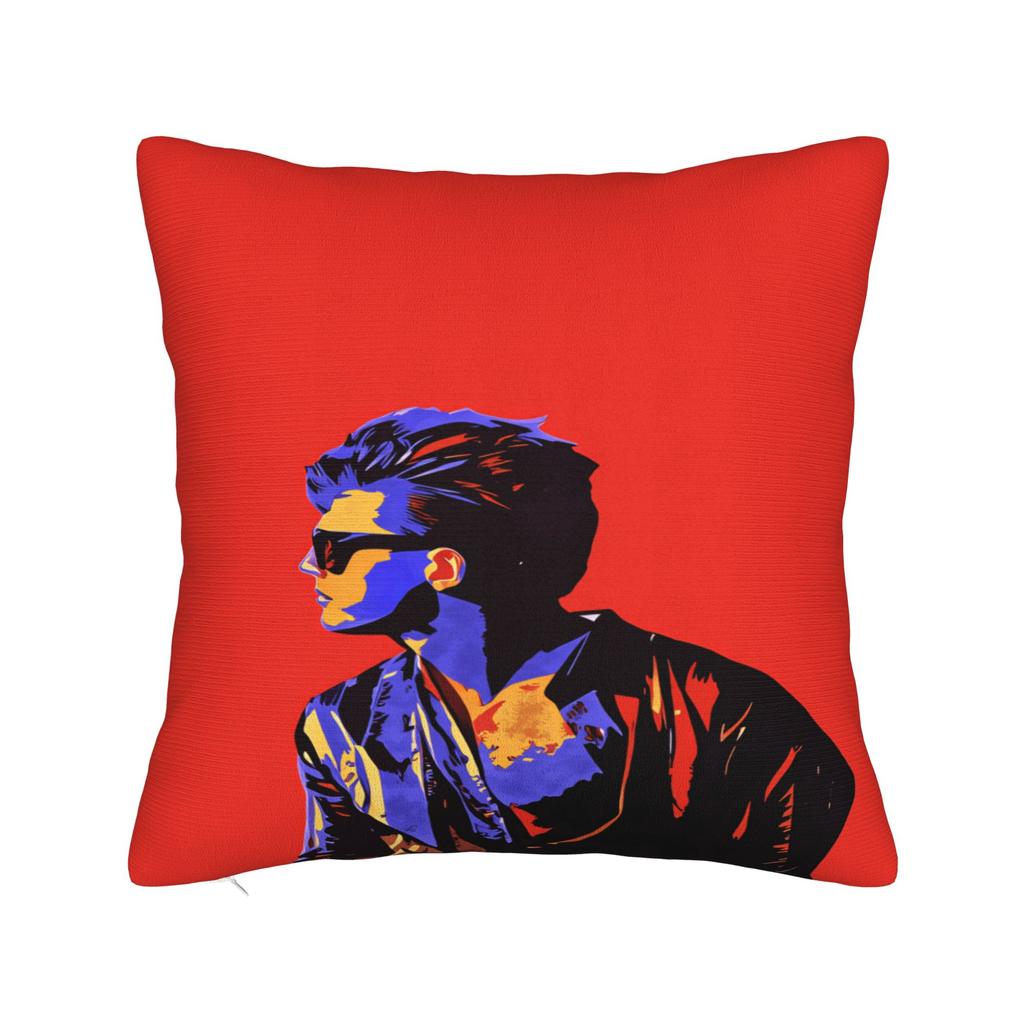 Singer L-Luis M-Miguel Pillow Cover Retro Trendy Pillow Case For Sofa Couch Bed Living Room Soft Pillowcases Birthday Present