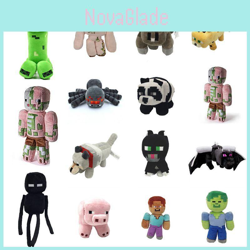 Soft And Cuddly Minecraft Creeper Enderman And Wolf Stuffed Toys For Kids
