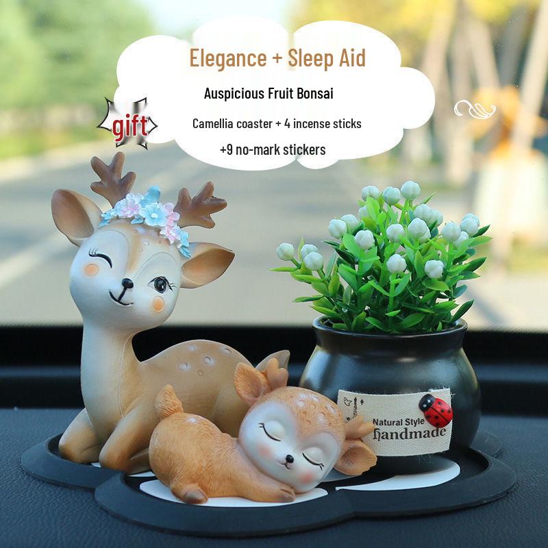 Deer Car Ornament: Stylish and Unique Interior Decoration for Men and Women
