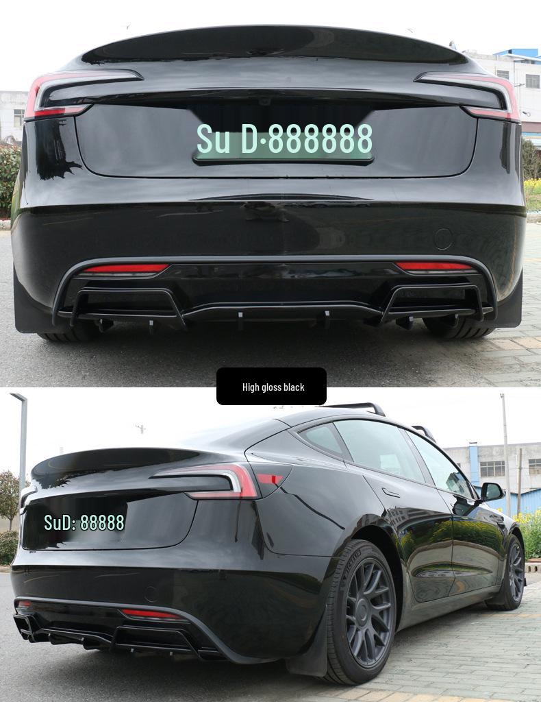 Спортивная модификация заднего бампера Thunder для Tesla Model 3