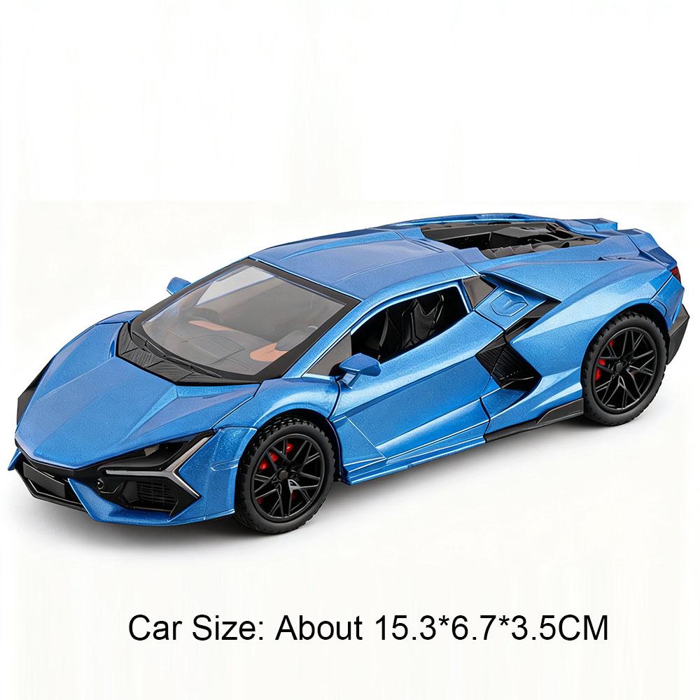 Масштаб 1:32 Revuelto 720S Модель спортивного автомобиля Игрушка Двери открываются Оттянуть Назад Звук Свет Модели суперкаров Подарки для детей