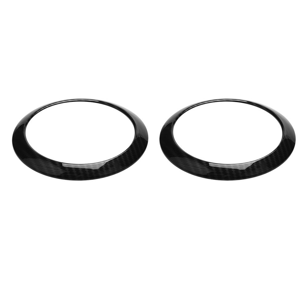 2Pcs Carbon Fiber Side Air Conditioning Vent Ring Cover for Mercedes Benz E class W213 16 18